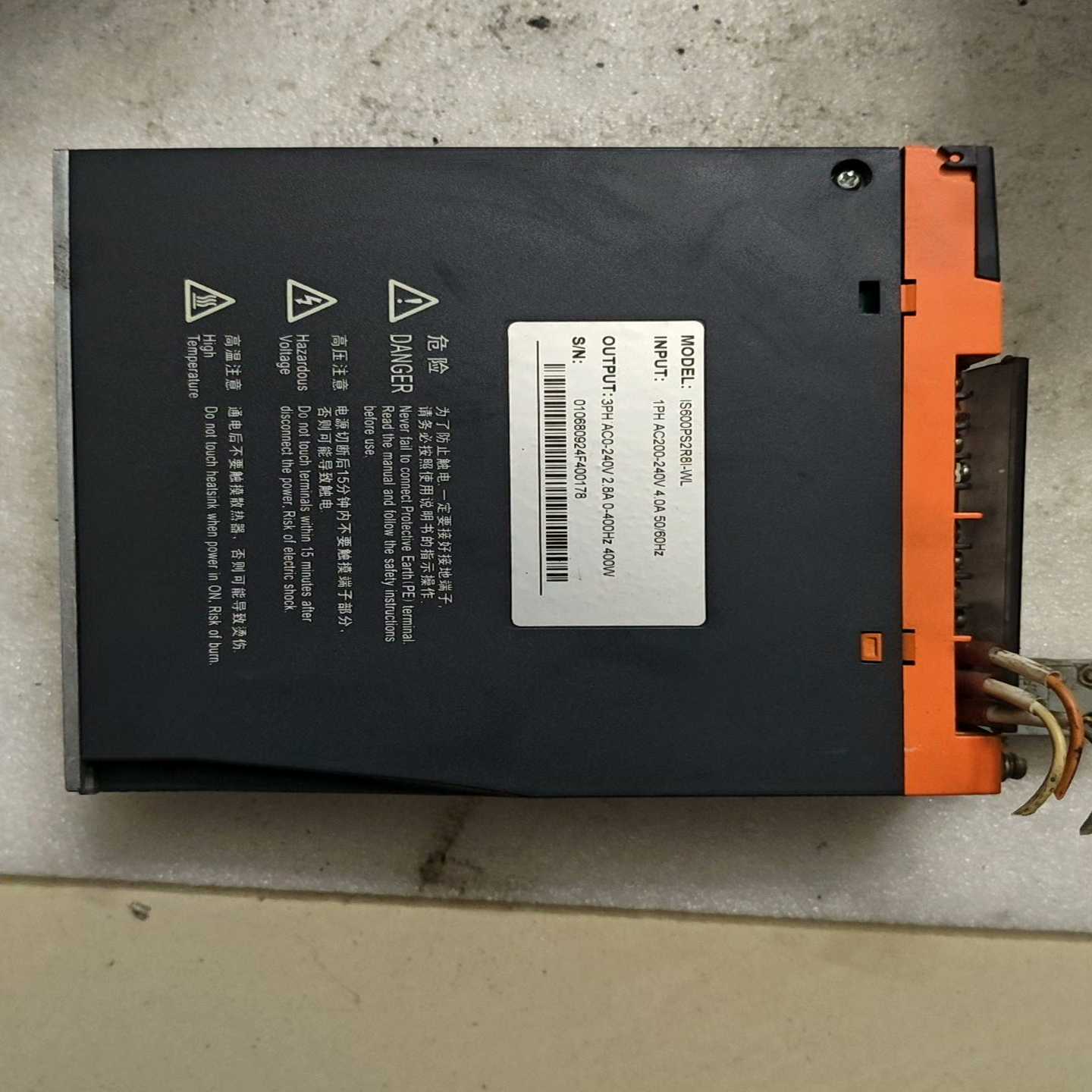 议价拆机汇川伺服驱动器IS600PS2R8I-WL维修/现P货