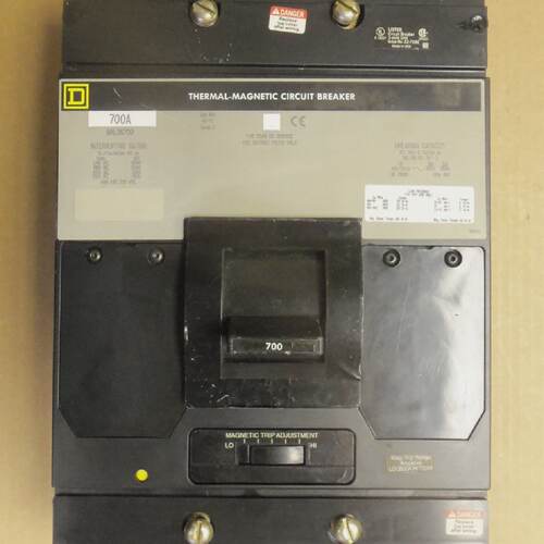 Square D MAL MAL36700 3 Pole 700 Amp 600v Gray Label Circuit