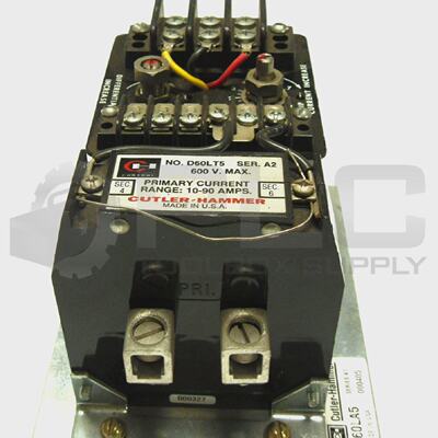CUTLERHAMMER D60LA5 RELAY W D60LT5 TRANSFORMER
