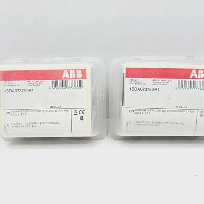 1SDA073753R1 ABB CHANGEOVER CONTACTS E2.2...E6.2 LOT OF 2
