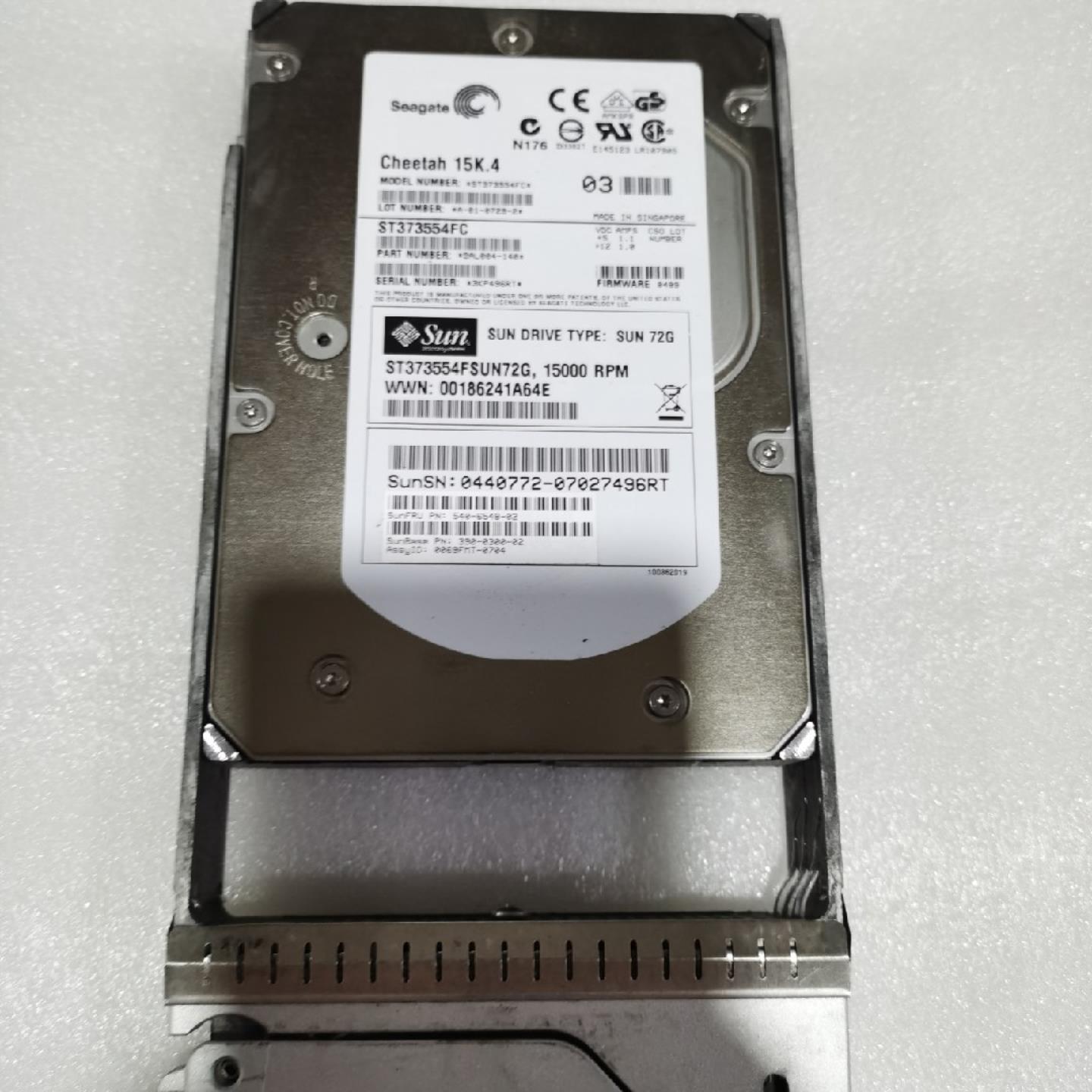 SUN 硬盘 540-6548 390-0300 72G 15K RPM ST373554FC 6140 询价