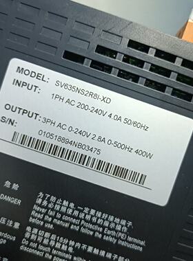 议价Inovance Bus 400W Servo Motor Driver Sv635ns2r8iXd适用