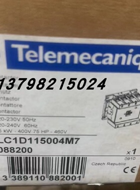 议价施耐德原装进口115A四极交流接触器LC1D115004M7F7E7Q7R7G7实