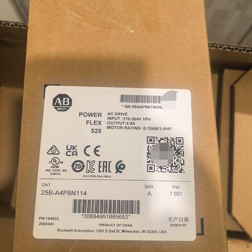 询价25BA4P8N114PowerFlex525系列输
