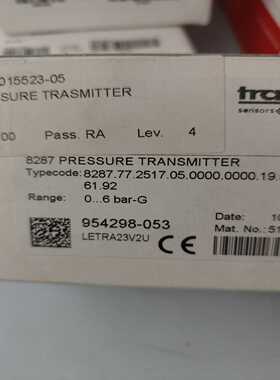 咨询-Trafag压力传感器8287.77.25170-6ba
