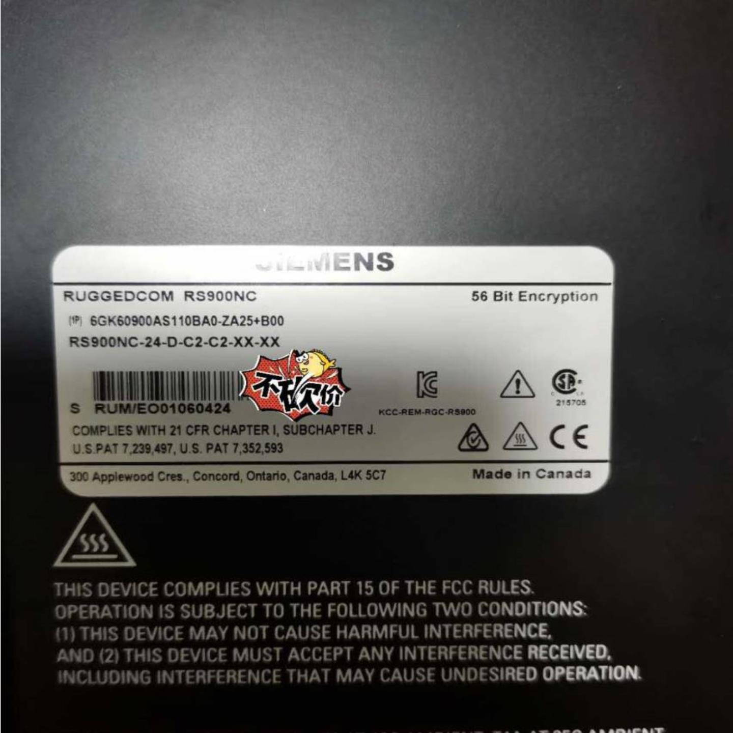 配件6GK6090-0AS11-0BA0-ZA25+B00西门子RS900NC-2光6电议价