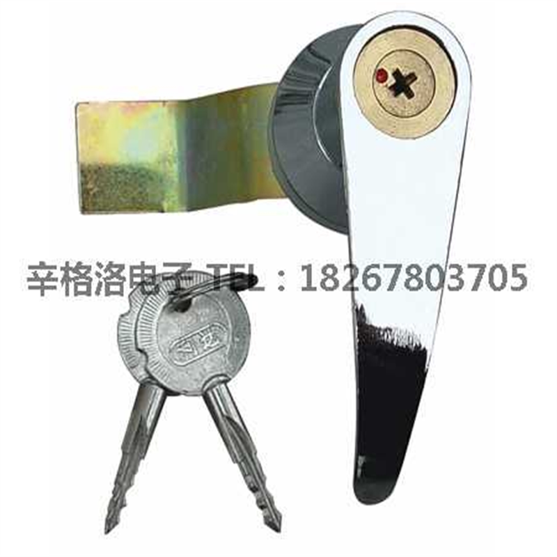 长柄锁 MS303-C(铜芯十字锁) 配电箱配电柜门锁 开关柜门锁把