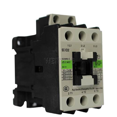 供应9年老店 富士电机SC-E02 E02P接触器9A 4KW SE09AA-C三相电磁