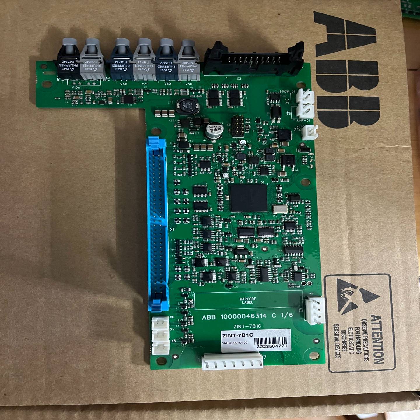 (工仔机械）ABB880变频器单传 光纤信号板 ZINT-7B1C
