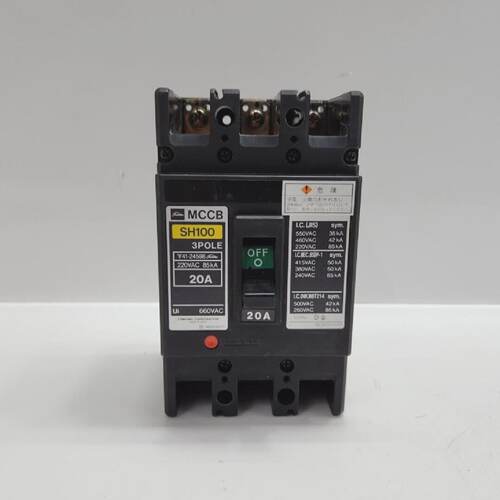 TOSHIBA SH100 3POLE NOFUSE CIRCUIT BREAKER 20A