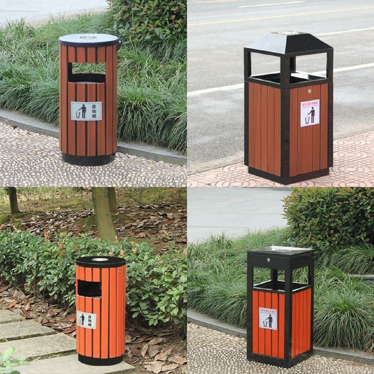 户外垃圾桶分类钢木大号环卫公园景区双桶垃圾箱室外果皮箱可定制,五金/工具,工业生料带,淘宝优惠券,粉丝福利购,淘宝优惠卷
