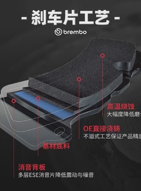 Brembo布雷博刹车片奔驰AMGGLE43A35A45CLA45GLC43C43E53