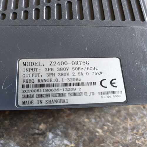 咨询-众辰变频器Z2400-0R75G0.75kW380V实物