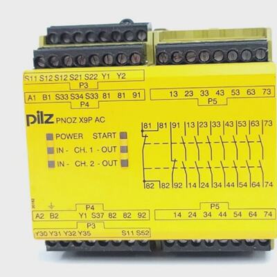 PILZPNOZX9P24VDC100240VACDC7no2nc2so安全继电器777606PNOZX9P