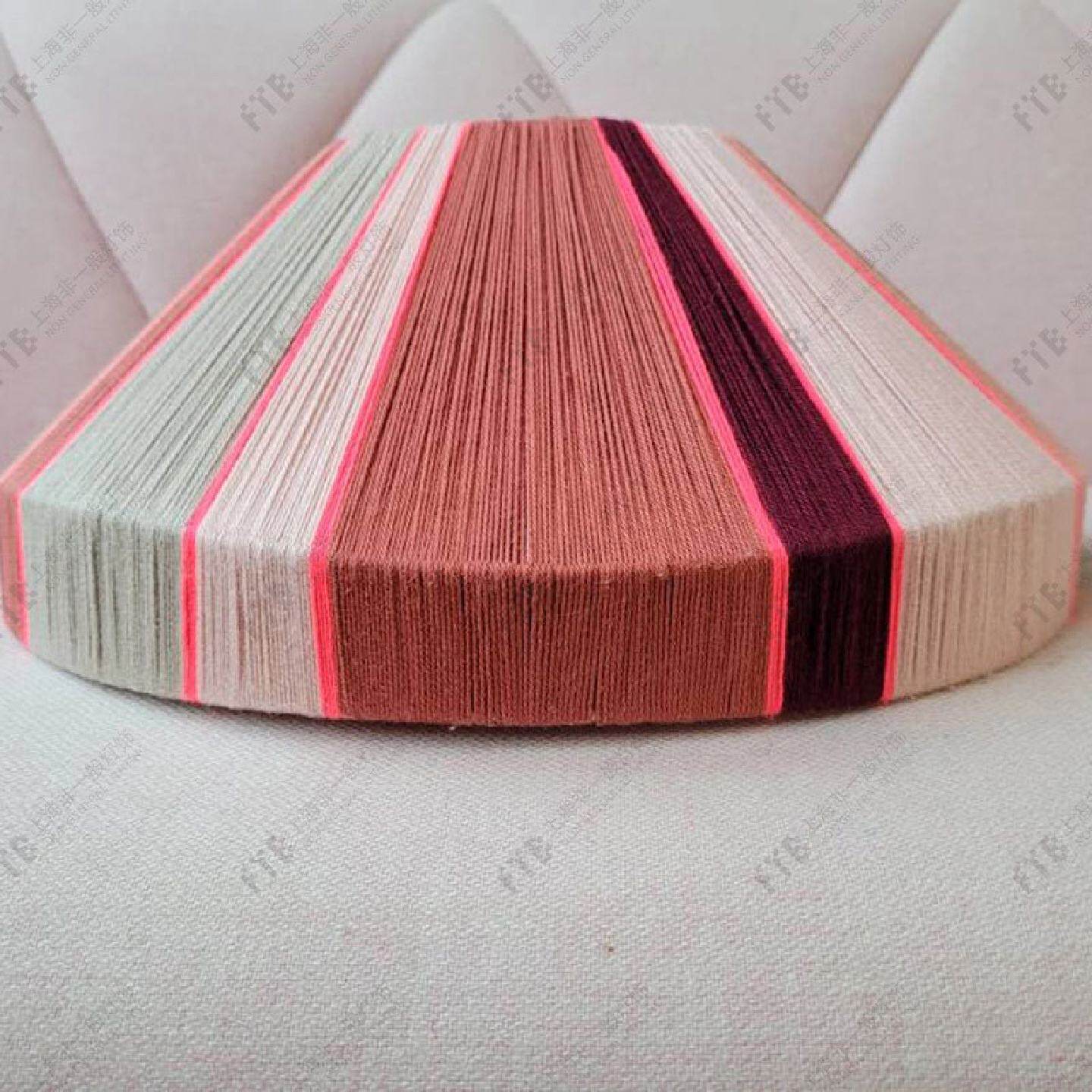 丹麦北欧时尚手工编织绕线彩色吊灯餐厅吧台客厅民宿酒店卧室灯具