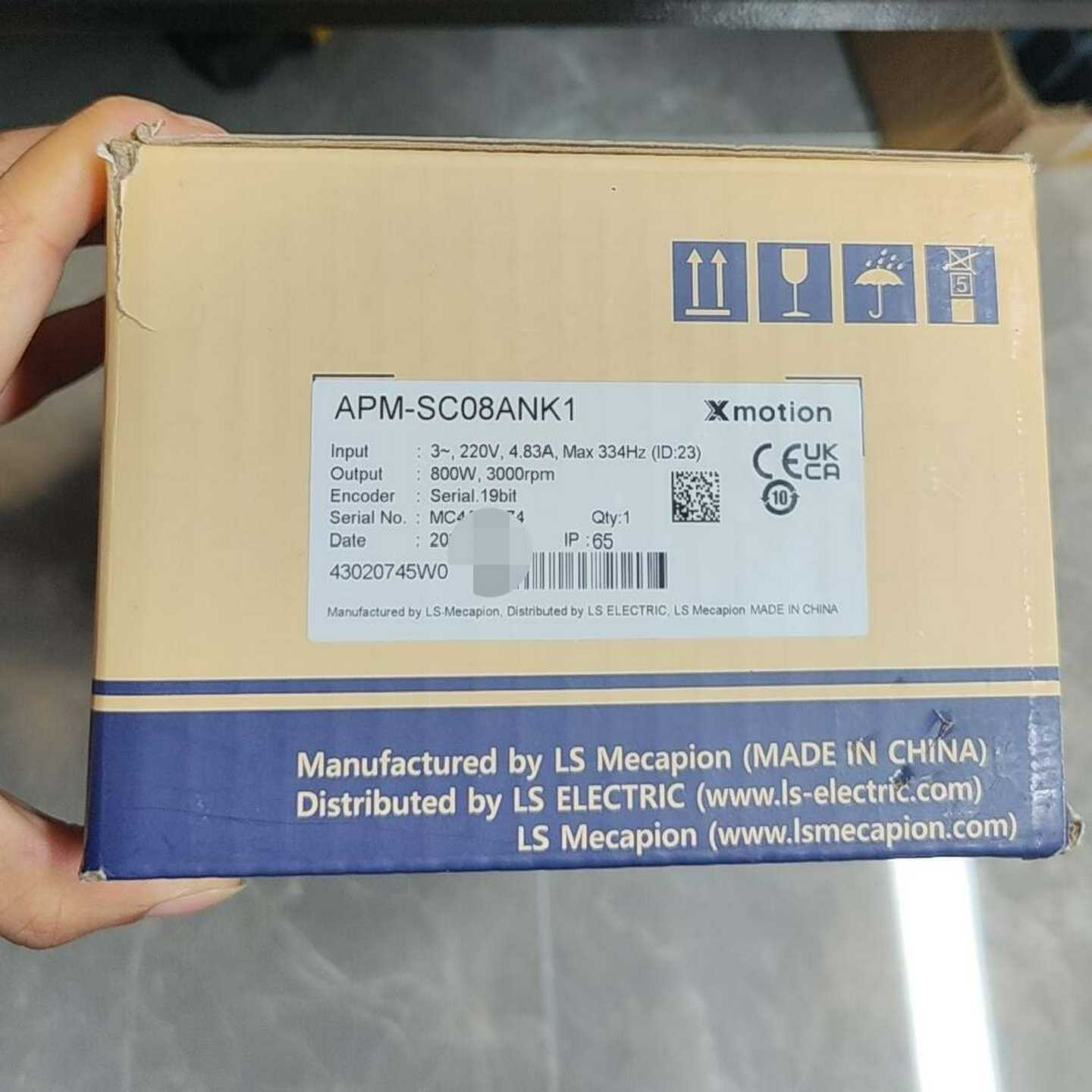 LS伺服电机APM-SC08ANK1，800W功率，220V议价