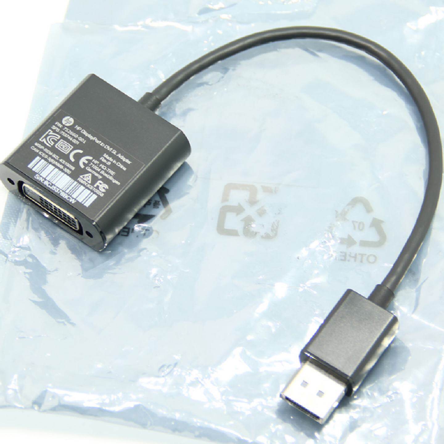 供应HP原装DP转DVI转接线 电脑主机转接头 显卡用DP转DVI线材*