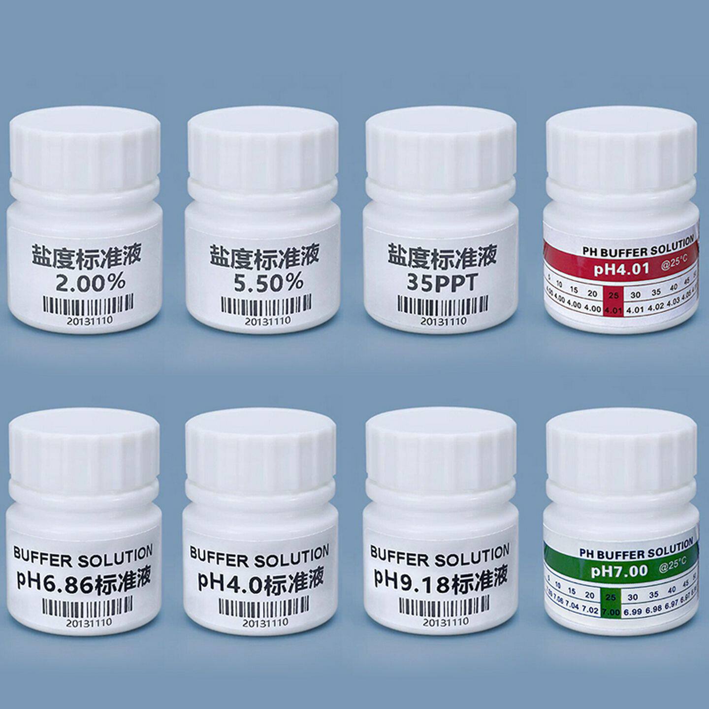 校准液盐度标准液电导率标准液6.86缓冲溶液4.01标定液7.00