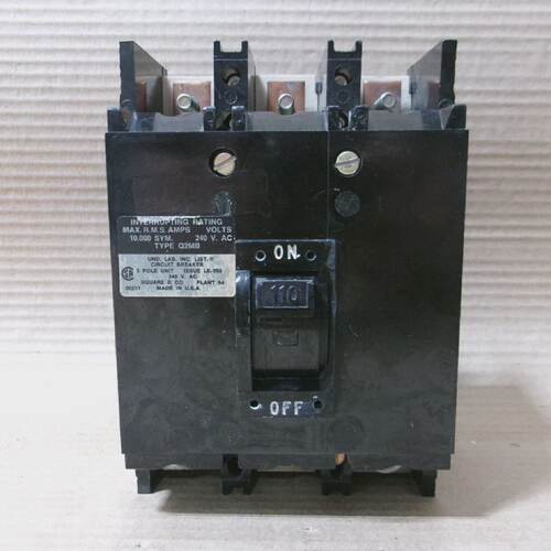 Square D Q2M Q2M3110MB 3 pole 110 Amp 240V Circuit Breaker F