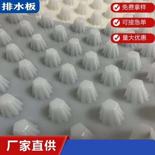 凹凸型排蓄水板20mm高25厚3公分厚塑料排水板PE聚乙烯排水板