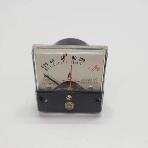 DAIICHI PSK60 PANEL AMPERE METER JIS C 1102 0 TO 300