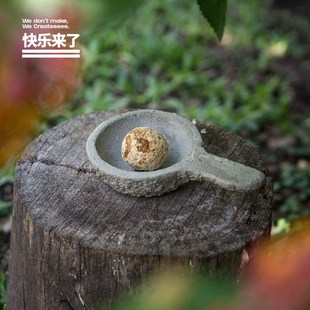 Sagrada植物香薰器皿阿根廷手工陶器水泥净化容器熏香炉禅意摆件