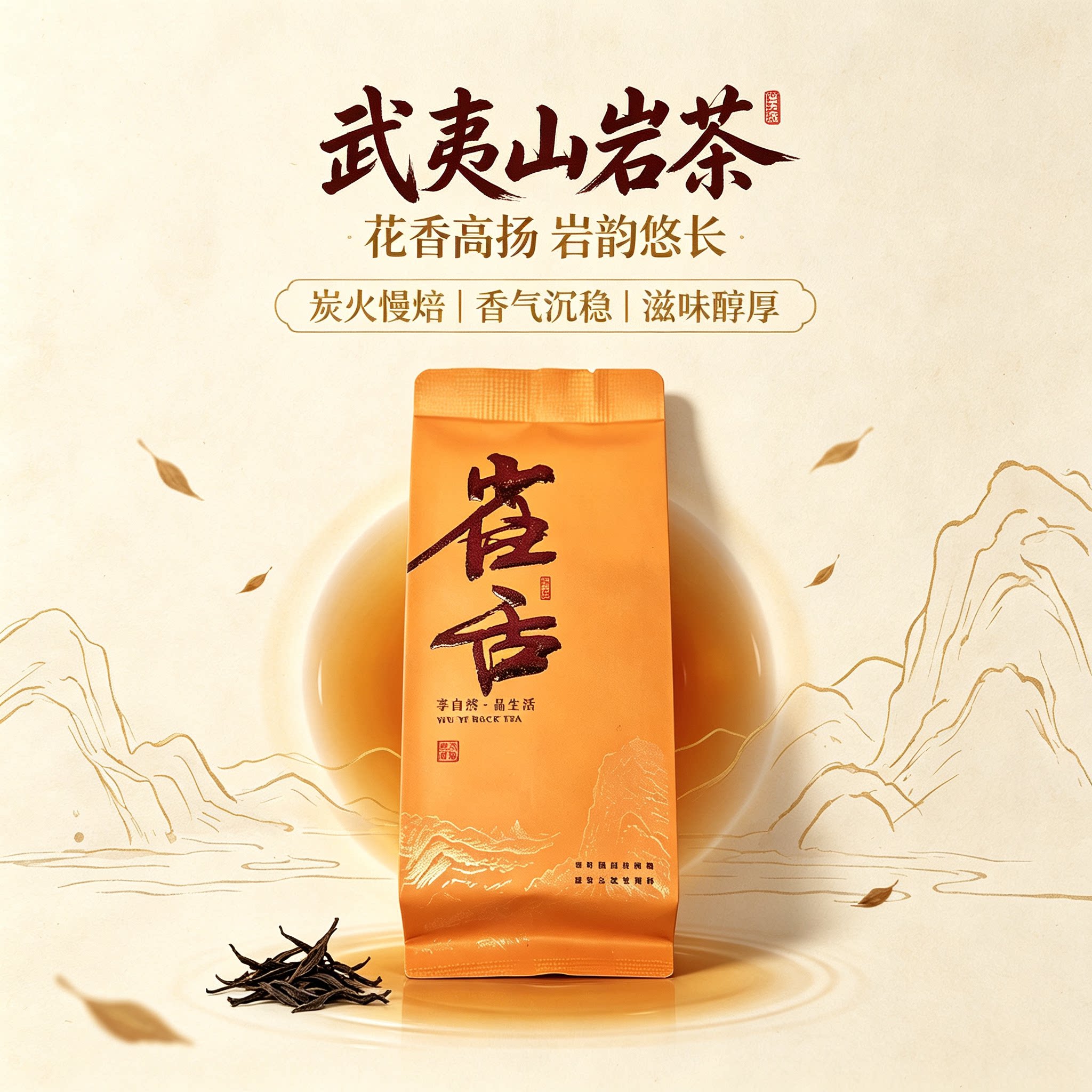 武夷岩茶雀舌传统炭火慢焙正岩