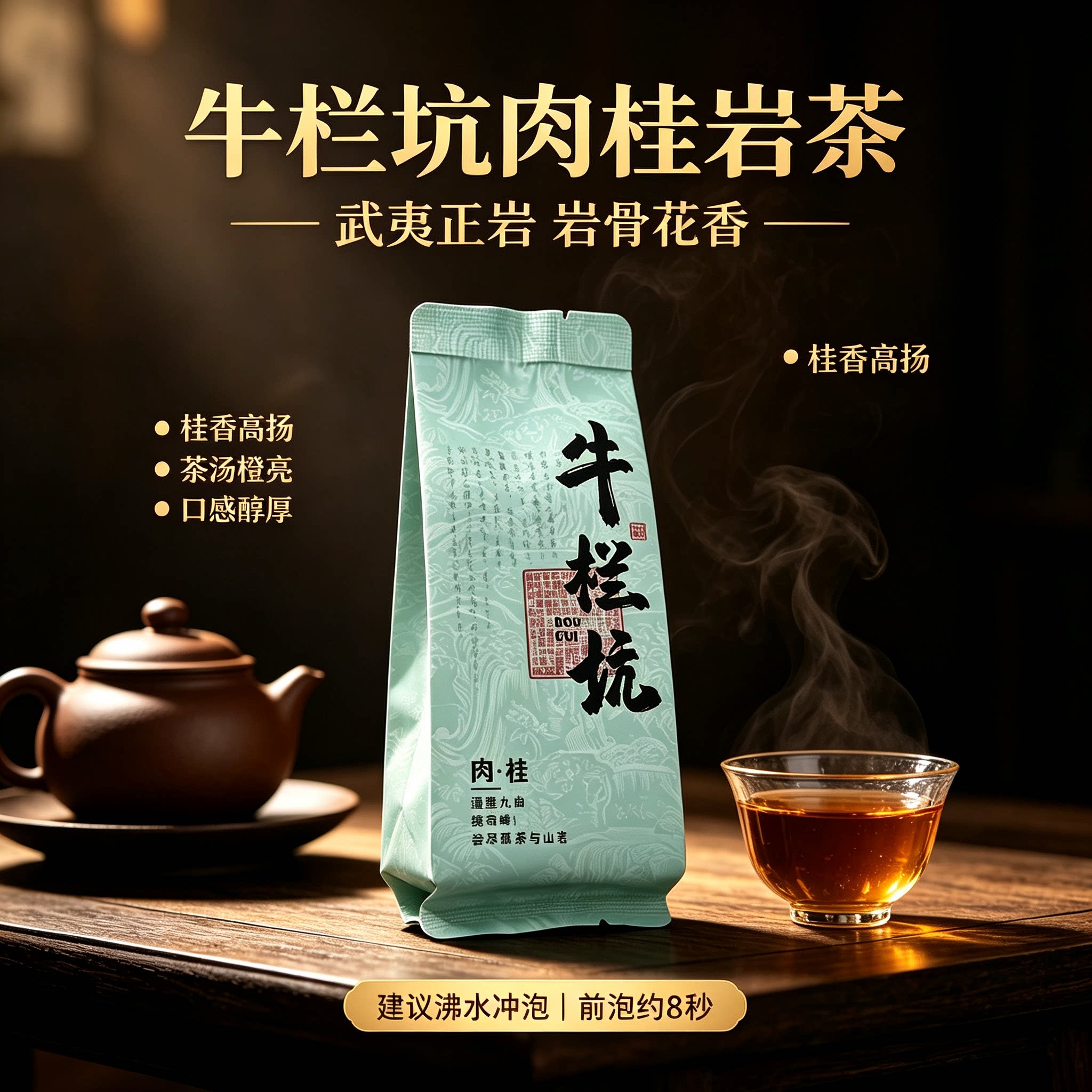牛栏坑肉桂武夷岩茶炭火烘焙