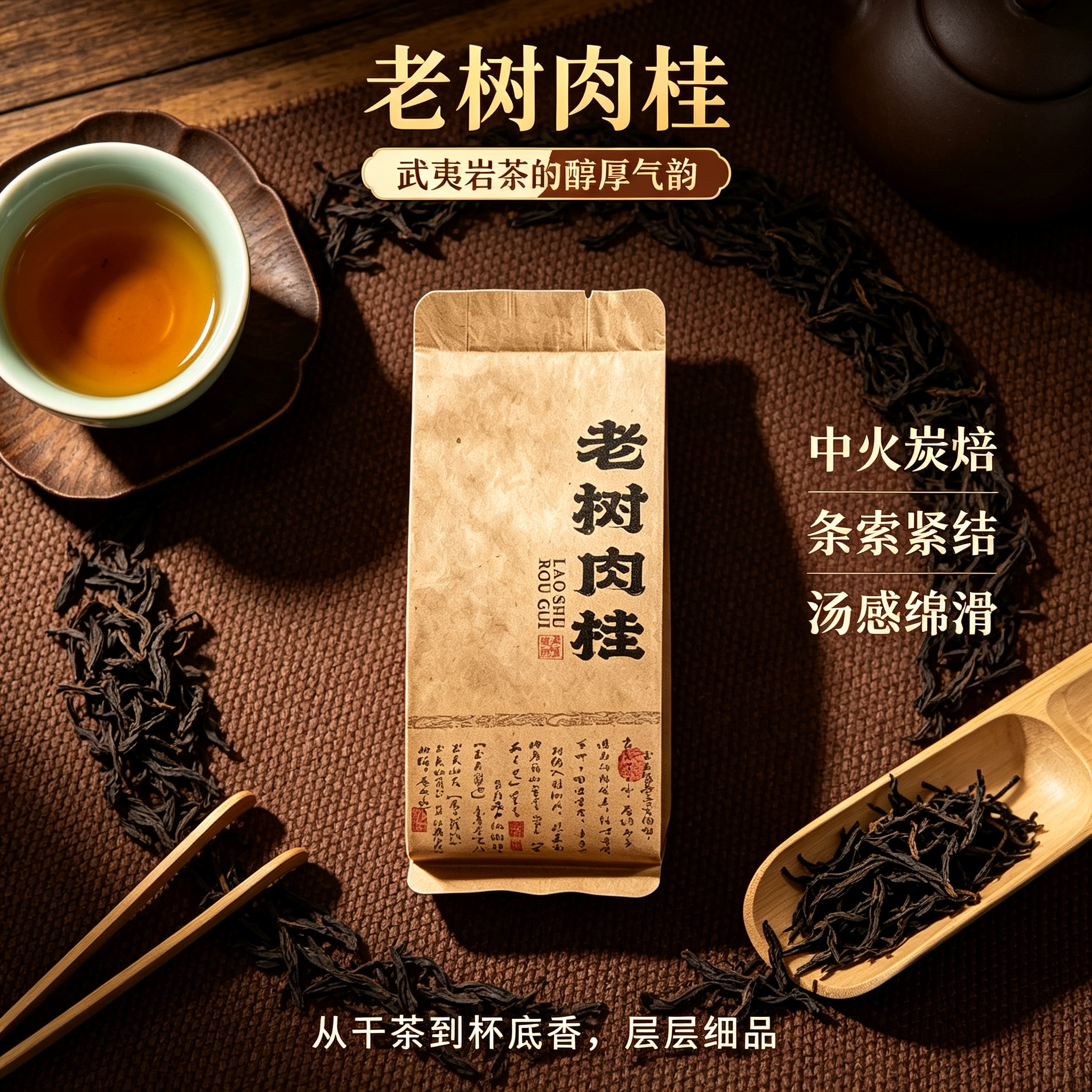 武夷正岩老树肉桂炭焙浓香岩茶