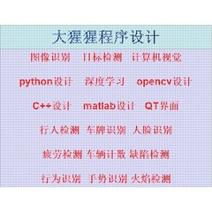 python图像处理opencv机器学习C++深度学习qt界面项目开发