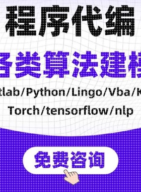 深度机器学习NLP算o法程序代编数学建模型完型填空Python代码帮做