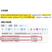 金属复合回音壁腔模式 COMSOL光学模型 钙钛矿 体积仿真