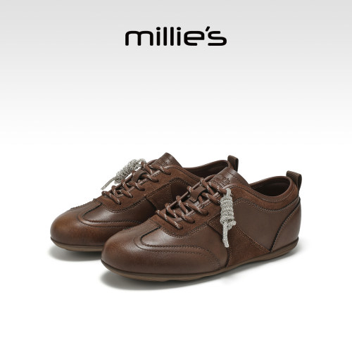 millies妙丽秋款真皮休闲鞋女鞋