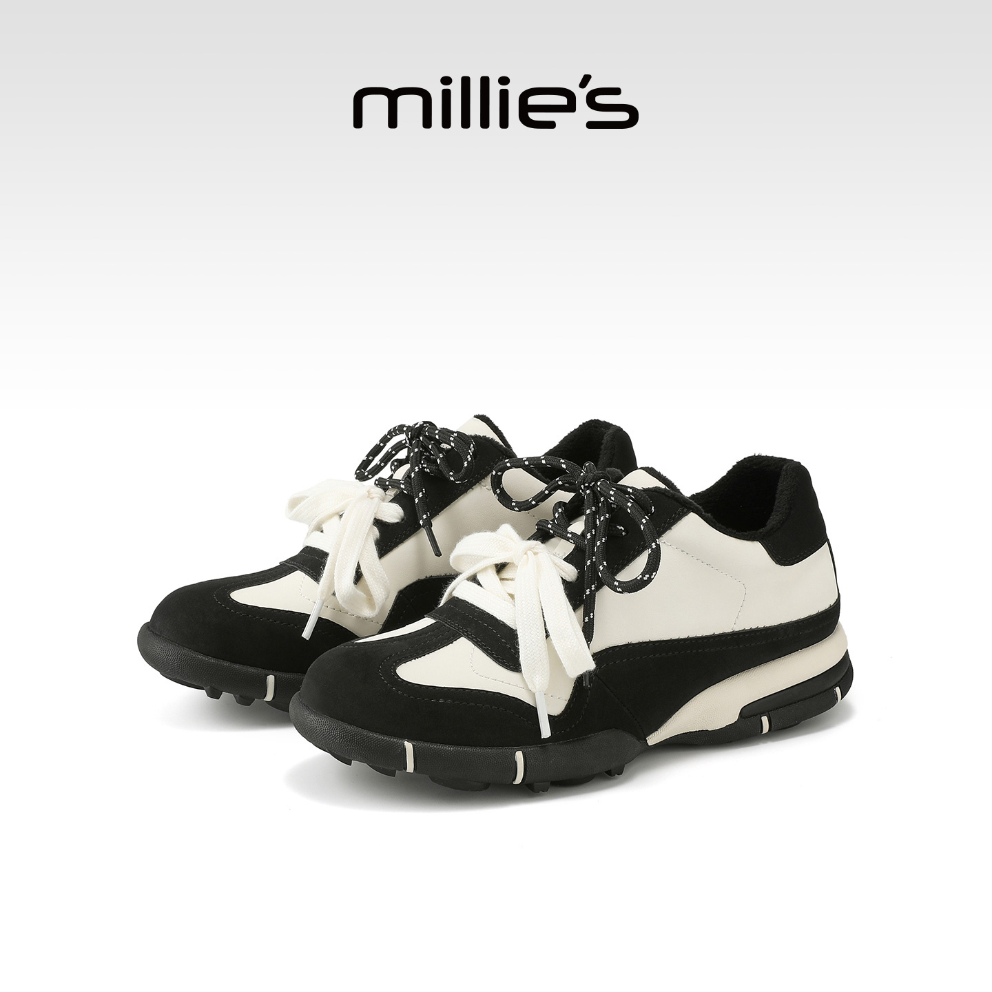millies妙丽系带百搭休闲鞋女鞋