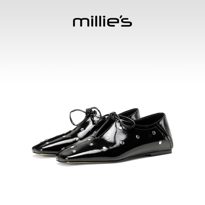 millies妙丽高级感气质小皮鞋