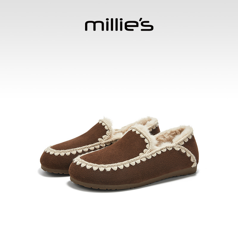 圆头一脚蹬英伦风乐福鞋