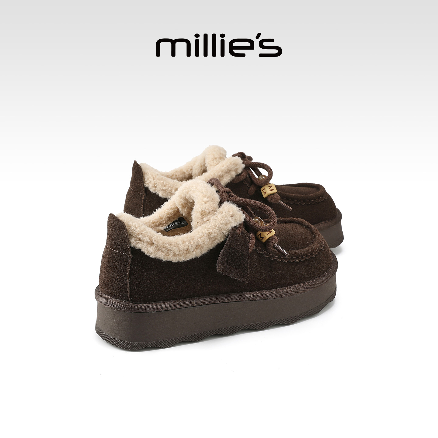 millies妙丽女鞋加绒保暖雪地靴