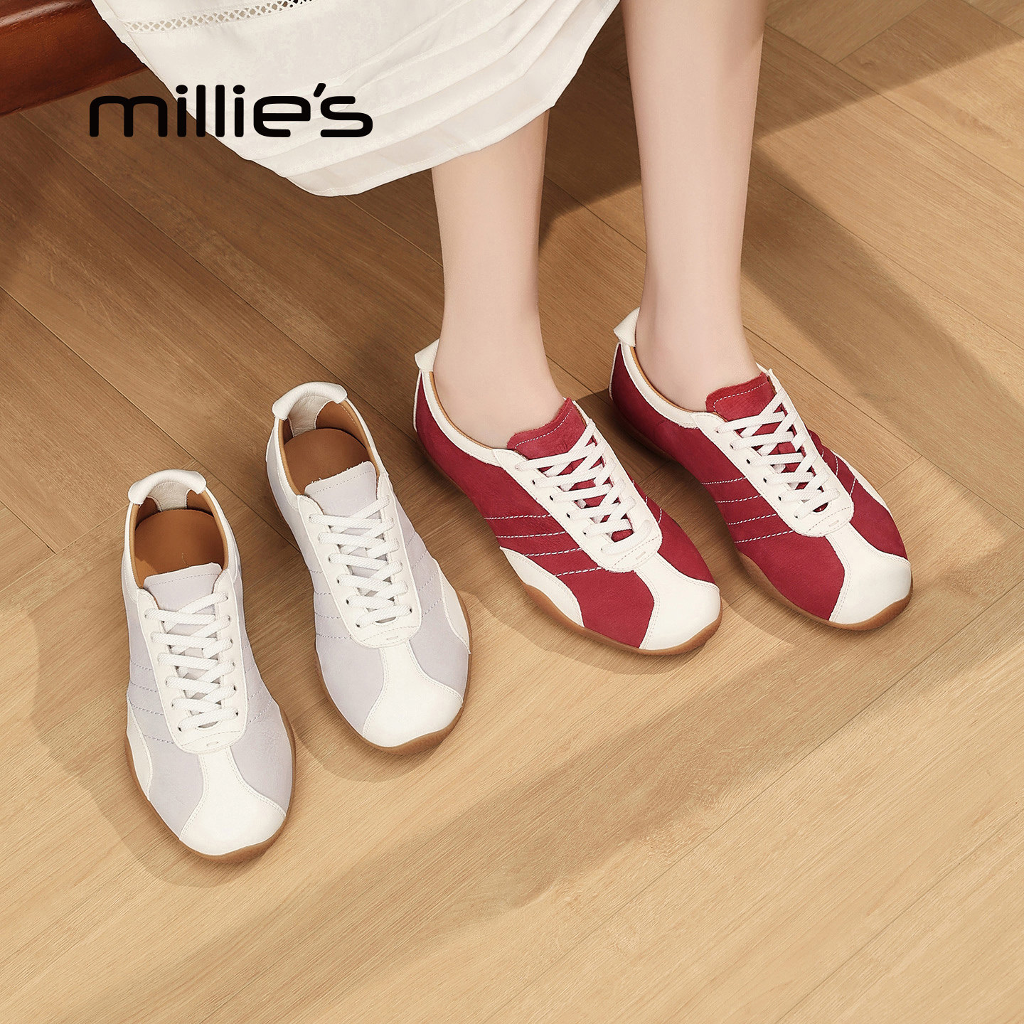 millies妙丽平底轻便阿甘鞋