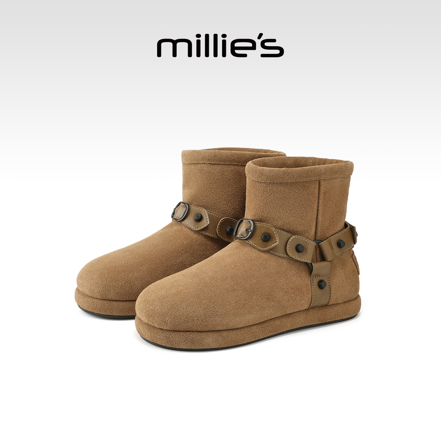 millies妙丽加绒保暖雪地靴