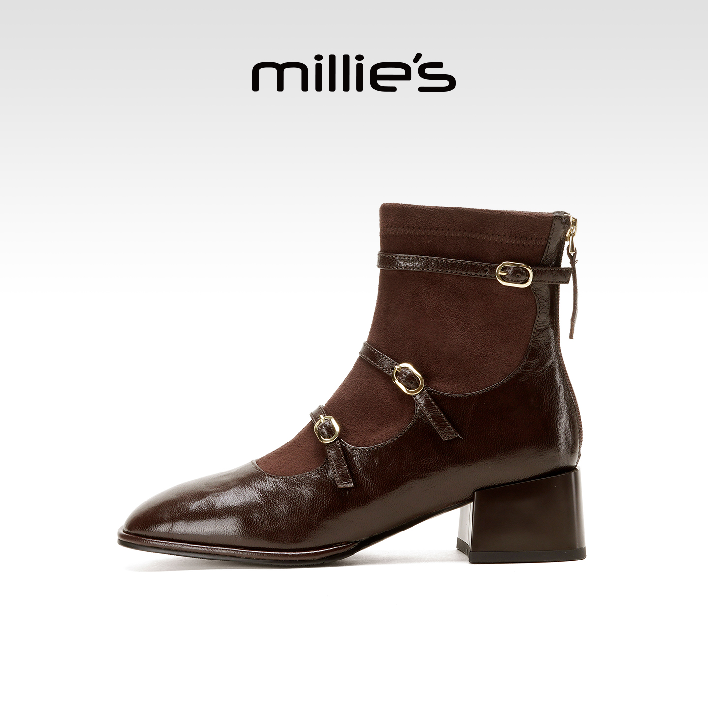 millies妙丽时尚显瘦加绒女靴