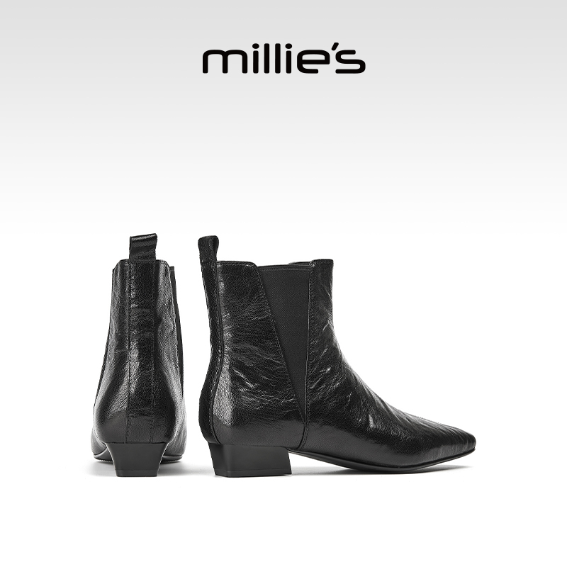 妙丽2025年秋冬新款切尔西靴