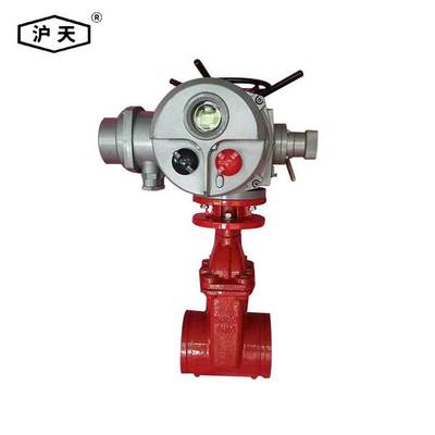 沪天阀门 电动沟槽闸阀Z985X DN150耐腐止回