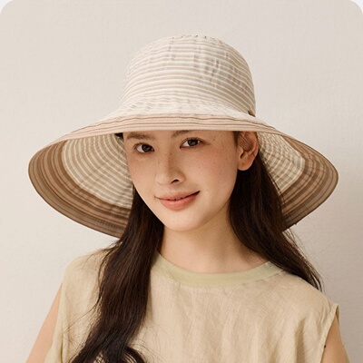 2026新款女士大檐防晒渔夫帽