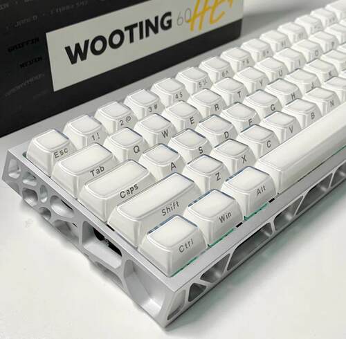 新款《水晶果冻》系列二色成型PC水晶侧刻113键配列人体工学键帽