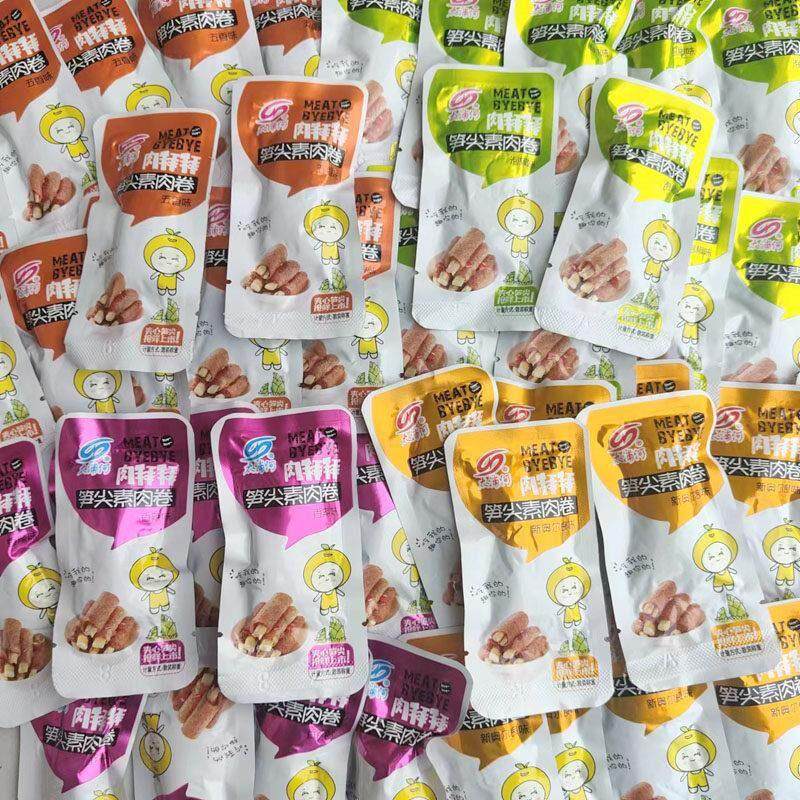 太浦河笋尖素肉卷手撕豆卷五香泡椒香辣即食大豆蛋白制品营养素食