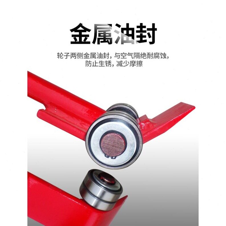 直销劲友起重撬棍撬棒翘棍搬运工具扁头撬杠重型轴承滑轮3吨5t小