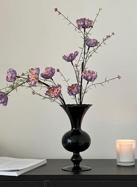 【行业热销】日本假花仿真花摆设轻奢高端粉蝶花客厅插花装饰摆件