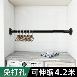 免打孔阳台宿舍衣架收纳神器整理架家用挂衣架多S功能儿童伸缩晾