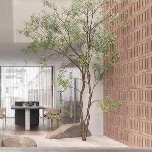 仿真绿植大型枫树鸡爪槭仿真树造景室内别墅酒店橱窗天井装饰假树