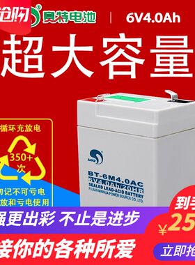 台湾赛特BT6M40AC蓄电池6V40Ah/20HR童车6伏4AH电瓶电子称电池